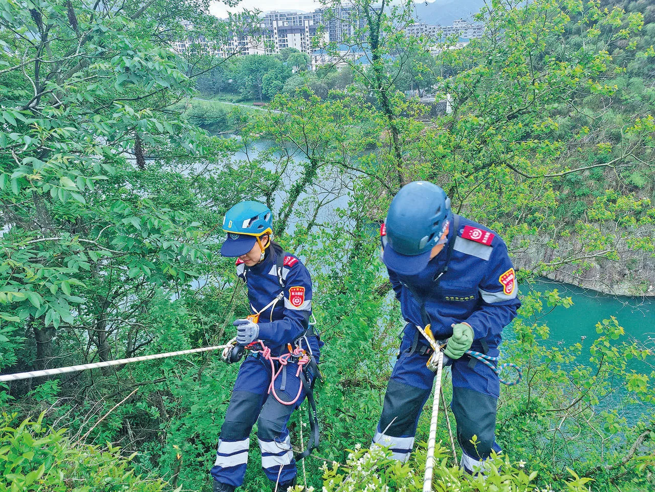 温州乐清：“蜘蛛侠”崖壁清垃圾 “能多捡一个是一个”