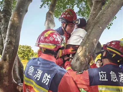 温州近期多发幼童被卡险情 消防教你应急法则