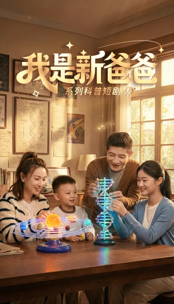 福建首部亲子科普微短剧《我是新爸爸》即将上线