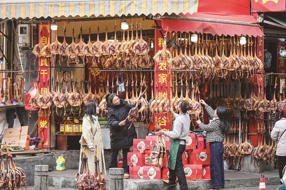 春节近 年货俏 社会