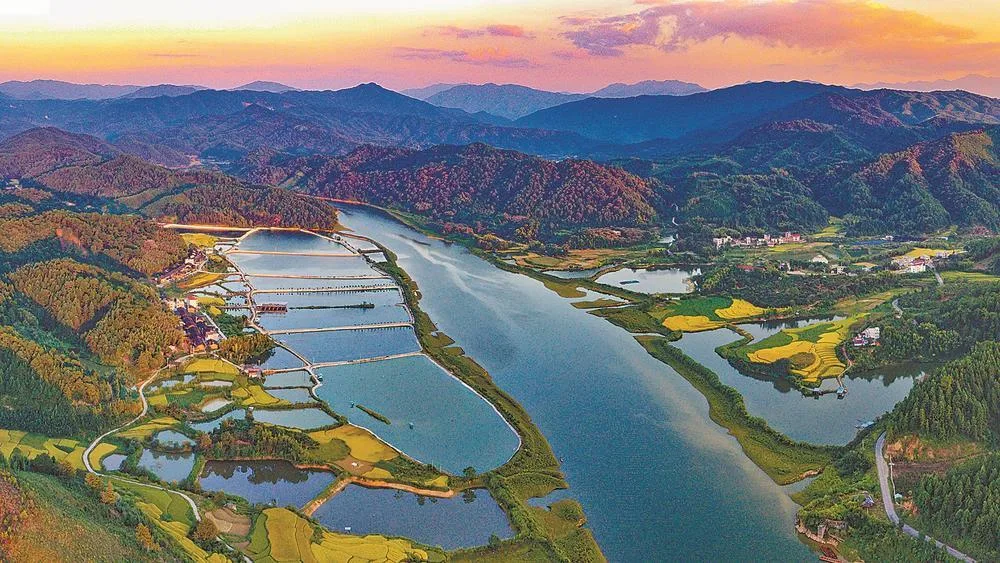 一湾碧水富清流 经济