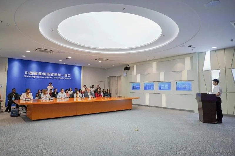 委内瑞拉外贸政策研修班一行调研学习福建单一窗口建设经验