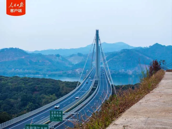 中国大桥再添世界之最！广西苍容浔江大桥正式通车