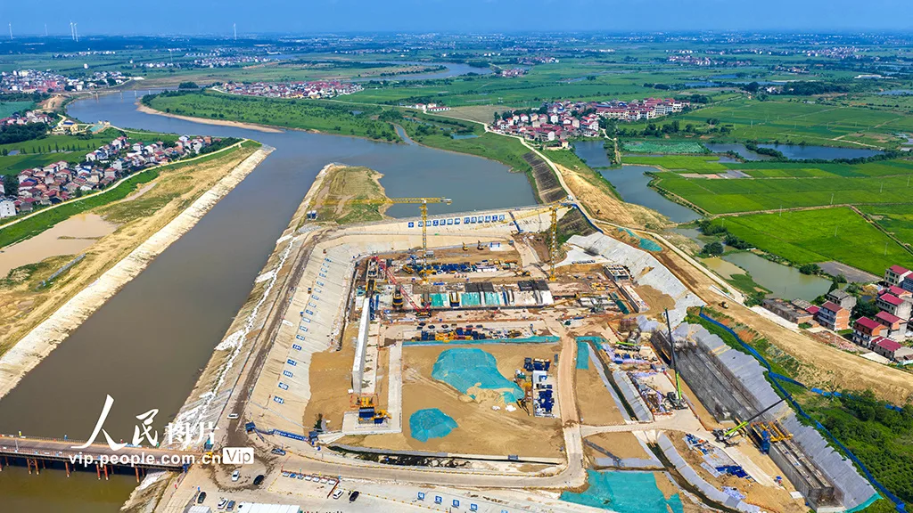 江西樟树：重点水运工程建设正酣
