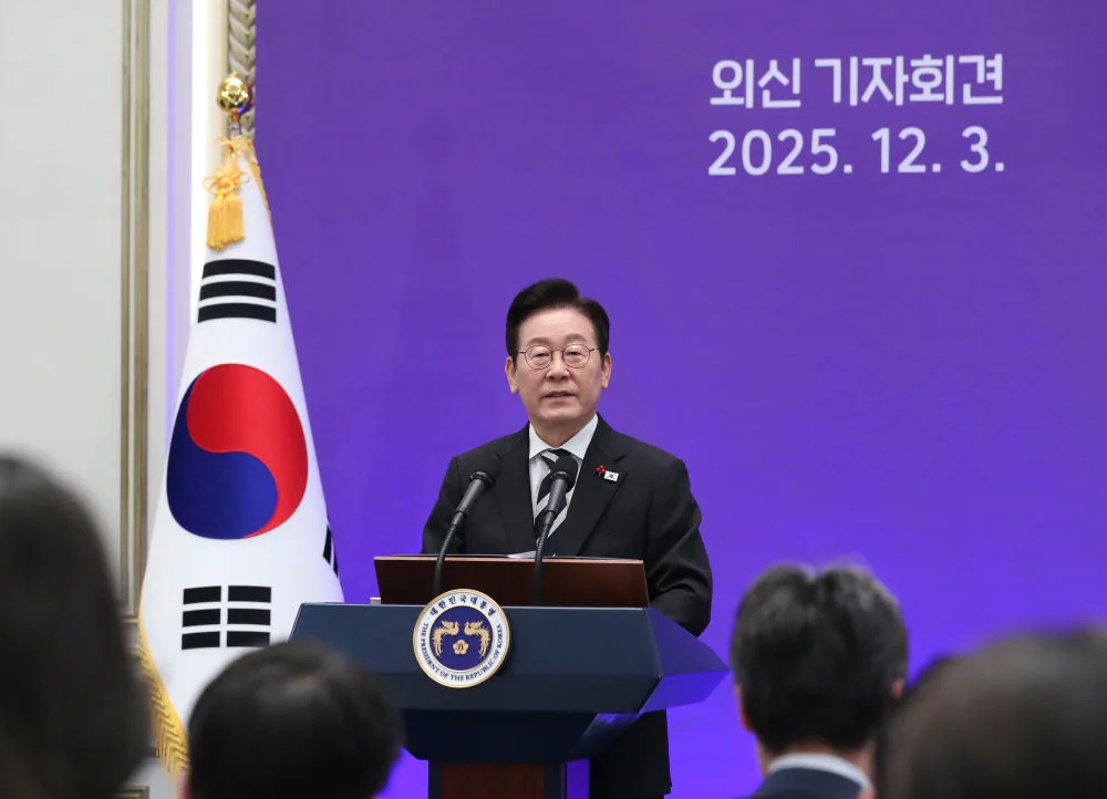 韩国总统李在明不支持率首超支持率